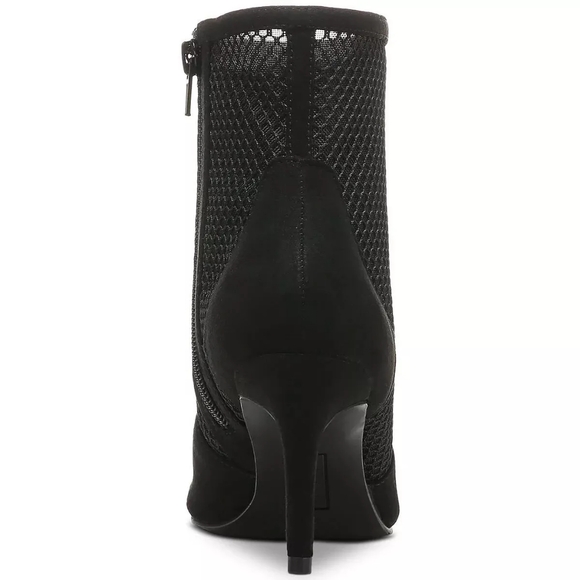 Alfani Women's Jamari Mesh Inset Side Zip Booties Heels Black Micro Size 6.5M - Picture 3 of 4